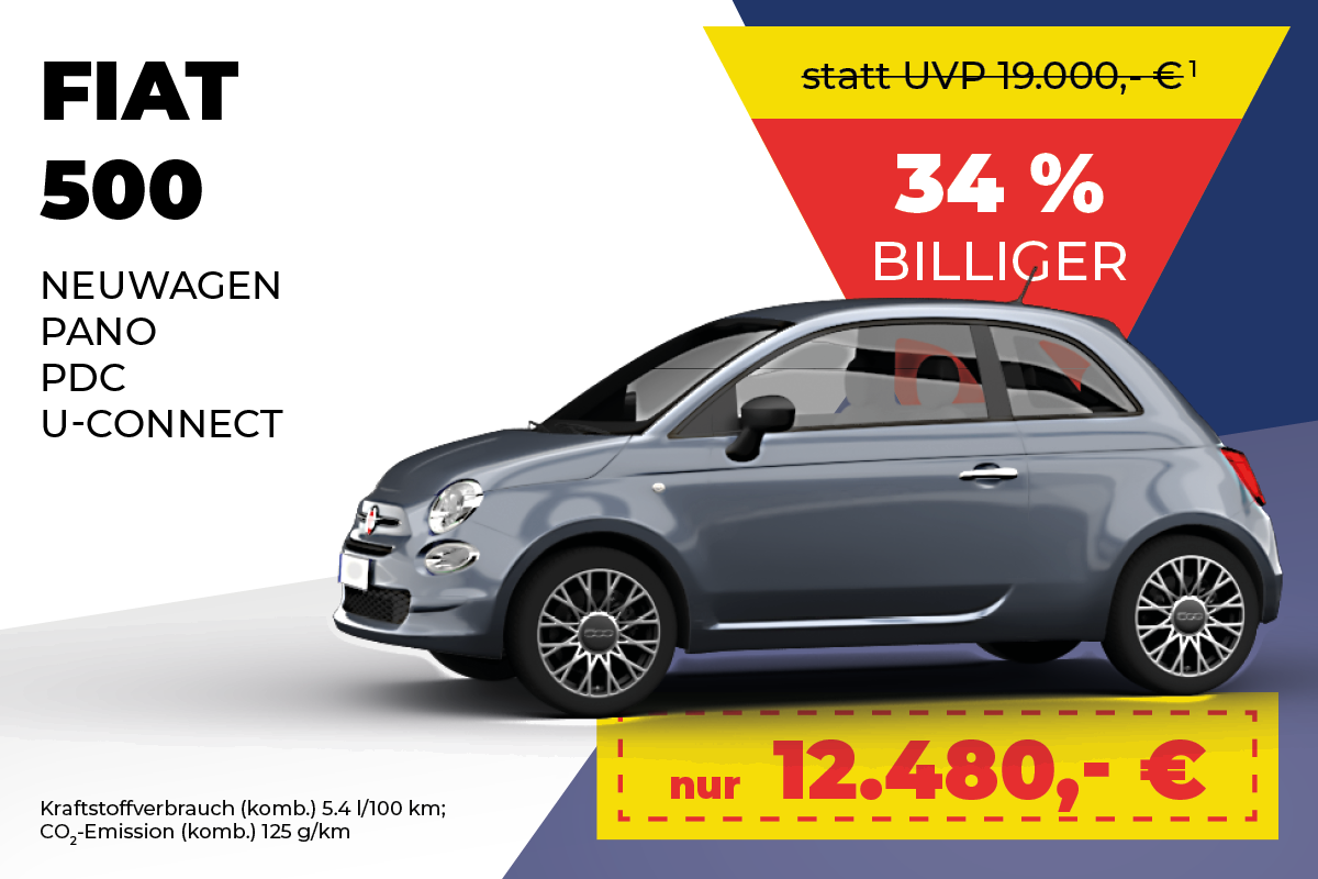 Fiat 500 Bestpreis-Angebot bei Meyer Automobile GmbH & Co. KG