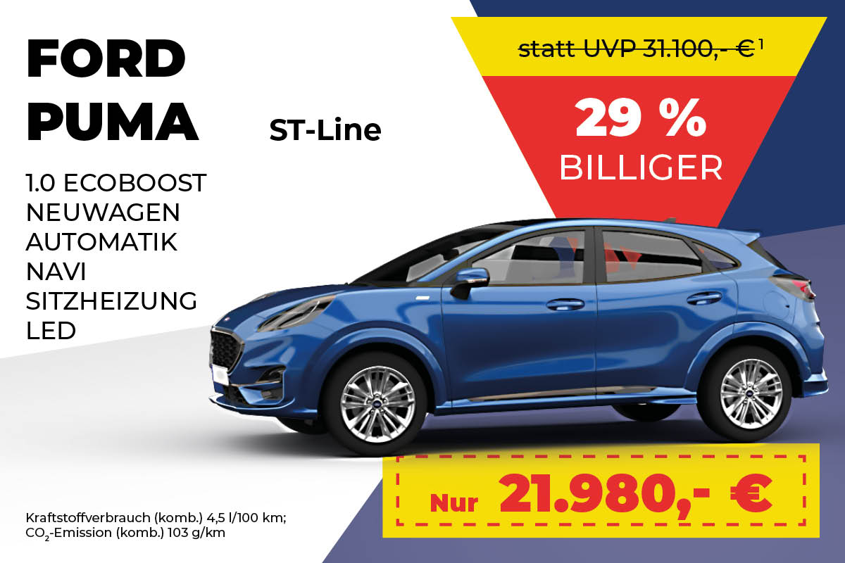 Ford Puma Bestpreis-Angebot bei Meyer Automobile GmbH & Co. KG