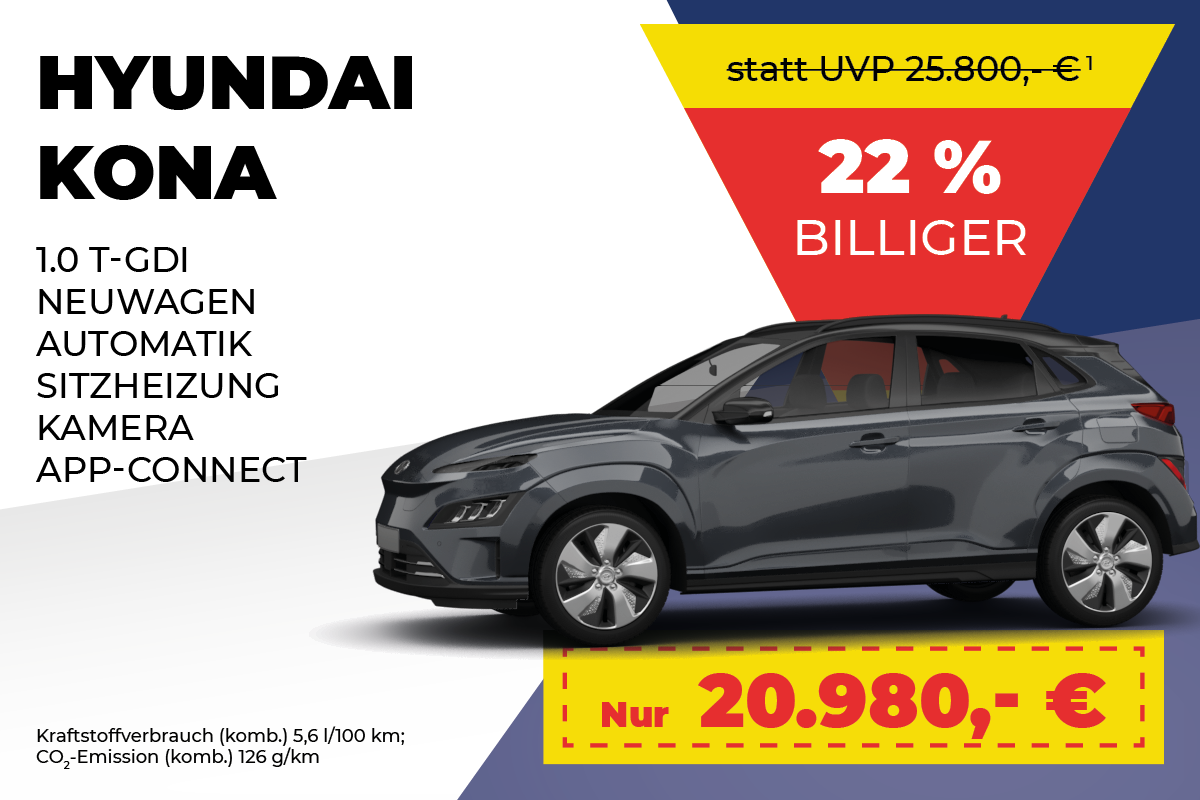 Hyundai Kona EU-Neuwagen | Angebot bei Meyer Automobile GmbH & Co. KG