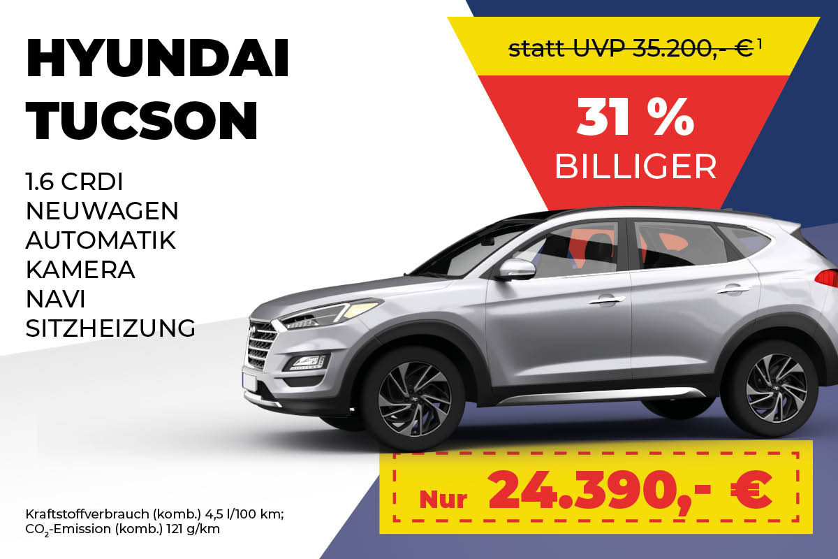 Hyundai Tucson Bestpreis-Angebot bei Meyer Automobile GmbH & Co. KG