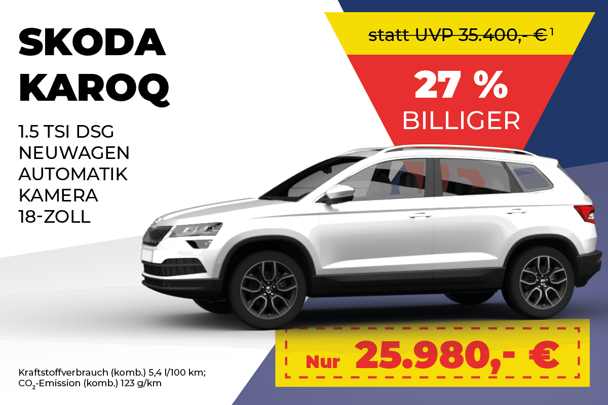 Skoda Karoq Bestpreis-Angebot bei Meyer Automobile GmbH & Co. KG
